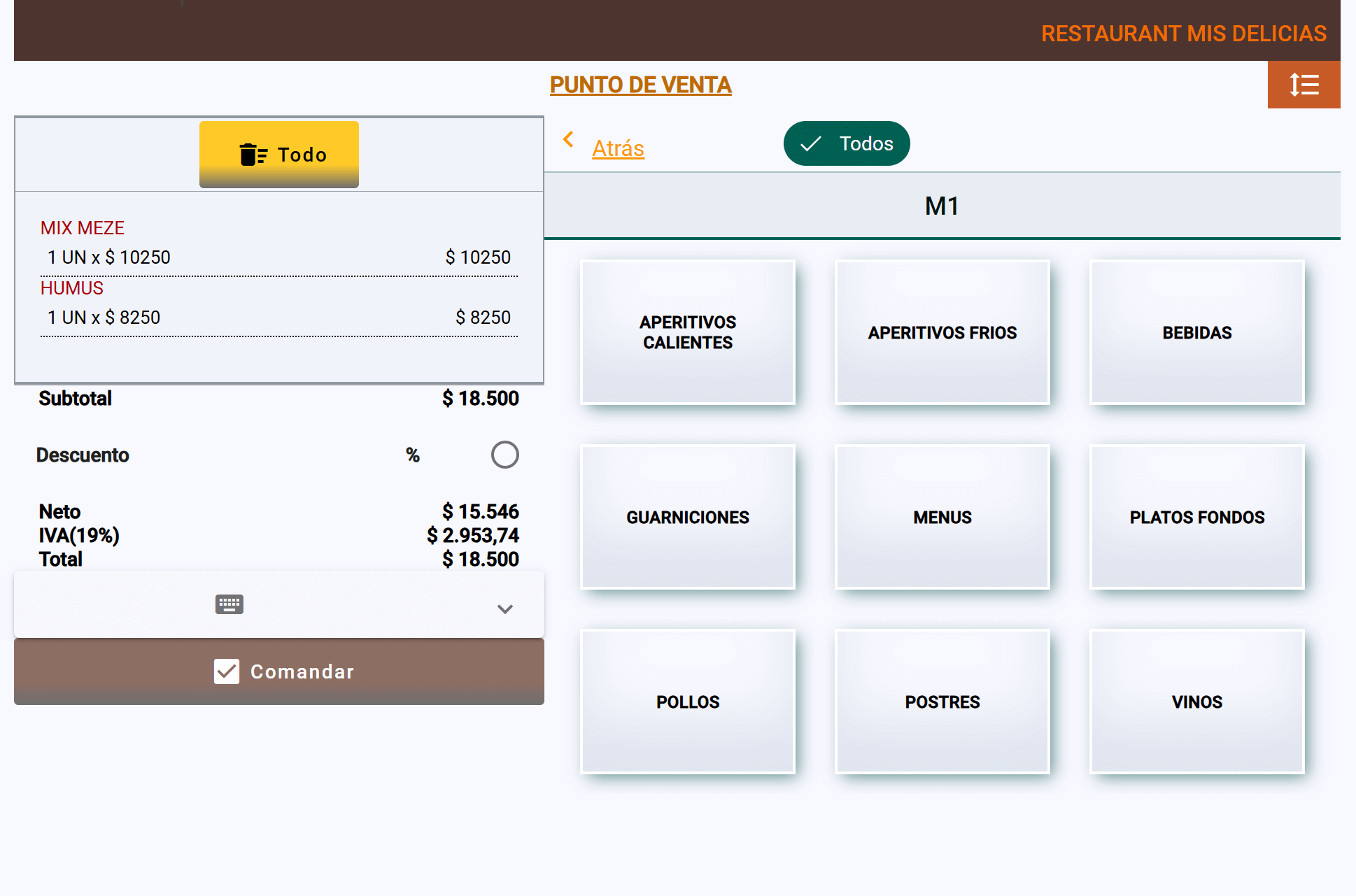 POS restaurante